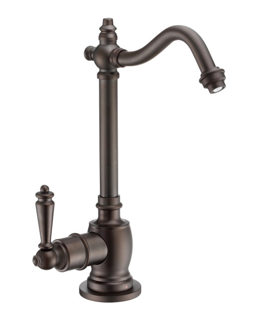 Whitehaus WHFH-H1006-ORB Point of Use Instant Hot Water Drinking Faucet with Traditional Swivel Spout - Oiled Rubbed Bronze