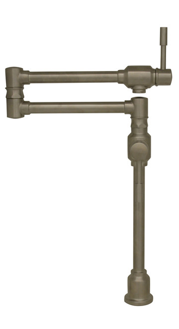Whitehaus WHST10004-002SK-BSS Waterhaus Deck Mount Pot Filler - Brushed Stainless Steel