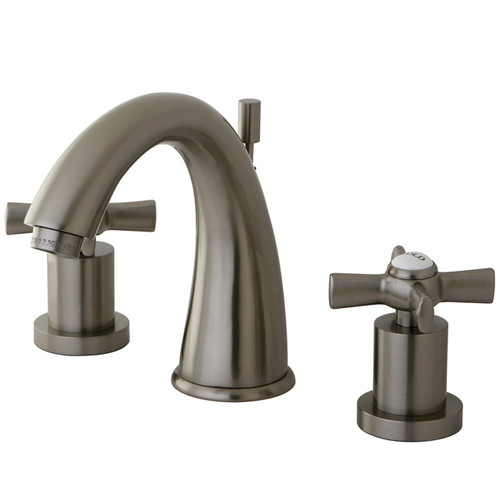 Kingston Brass KS2968ZX Two Handle Widespread Lavatory Faucet - Brushed Nickel
