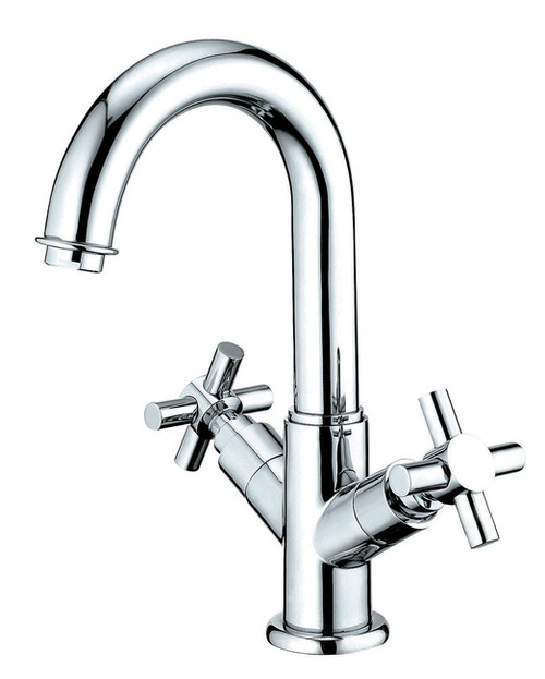 Kingston Brass Two Handle 4" Centerset Lavatory Faucet with Push-Up & Optional Deck Plate - Polished Chrome KS8451JX