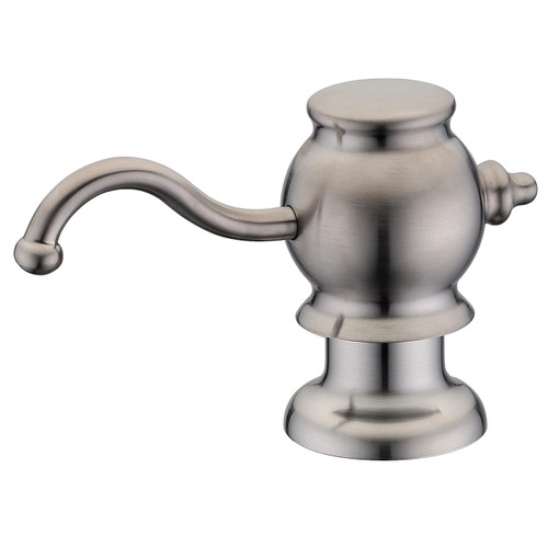 Whitehaus WHSD030-BN Brass Soap / Lotion Dispenser - Brushed Nickel