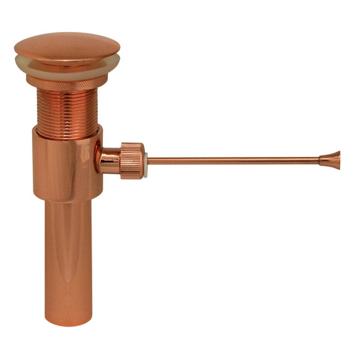 Whitehaus WHP314-1-CO Pop-up Mechanical Sink Drain - Polished Copper