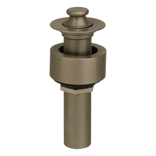 Whitehaus 10.615-BN Lift and Turn Drain with Pull-up Plug for Above Mount Installation - Brushed Nickel