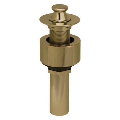 Whitehaus 10.615-B Lift and Turn Sink Drain with Pull-up Plug for Above Mount Installation - Polished Brass