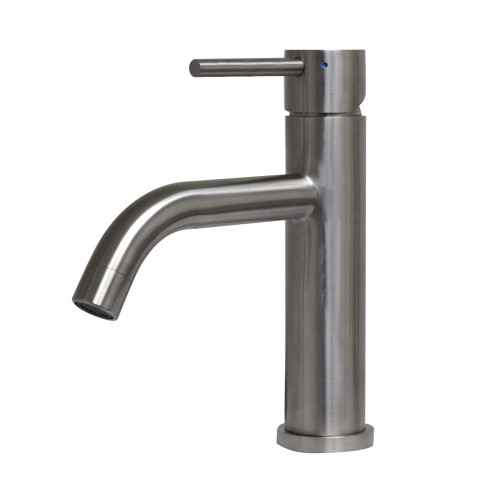 Whitehaus WHS8601-SB-BSS Waterhaus Single lever Elevated Lavatory Faucet - Brushed Stainless Steel