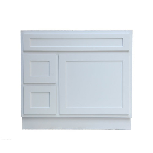 Vanity Art  VA4036-2LW 36 Inch Vanity Cabinet -White