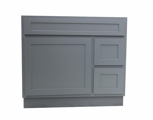 Vanity Art  VA4036-2RG 36 Inch Vanity Cabinet -Grey