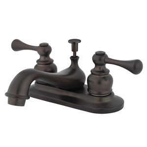Kingston Brass Two Handle 4" Centerset Lavatory Faucet with Pop-Up Drain - Oil Rubbed Bronze KB605BL