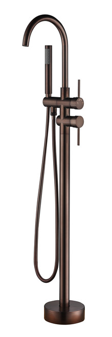 Vanity Art VA2012-ORB Freestanding Tub Filler Faucet with Hand Shower - Oil Rubbed Bronze