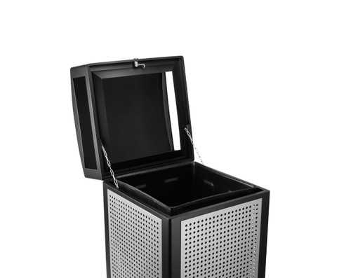 Alpine  ALP471-40-STO Rugged 40-Gallon All-Weather Trash Containers with Stone Panels