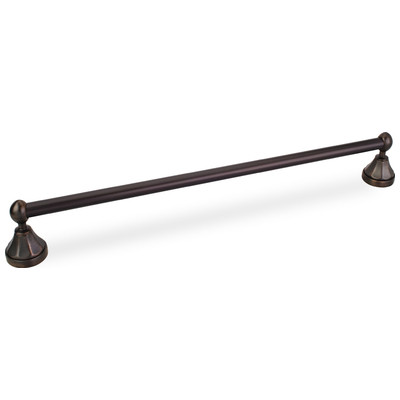 Hardware Resources Newbury 24 Inch Towel Bar - Brushed Oil Rubbed Bronze - BHE3-04DBAC-R