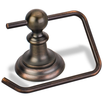 Hardware Resources Fairview Euro Toilet Tissue Paper Holder - Brushed Oil Rubbed Bronze - BHE5-07DBAC-R