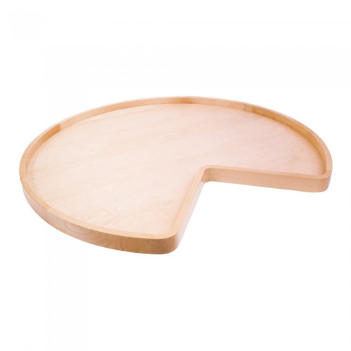Hardware Resources 24 Inch Diameter Kidney Wooden Lazy Susan without Hole - LSK24