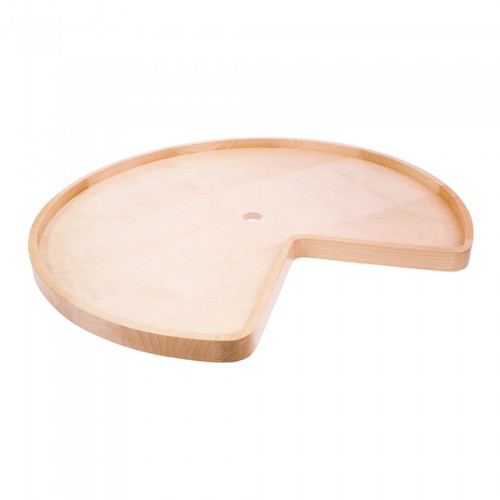 Hardware Resources LSK28H 28 Inch Diameter Kidney Wooden Lazy Susan with Hole