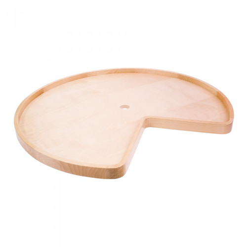 Hardware Resources 32 Inch Diameter Kidney Wooden Lazy Susan with Hole - LSK32H