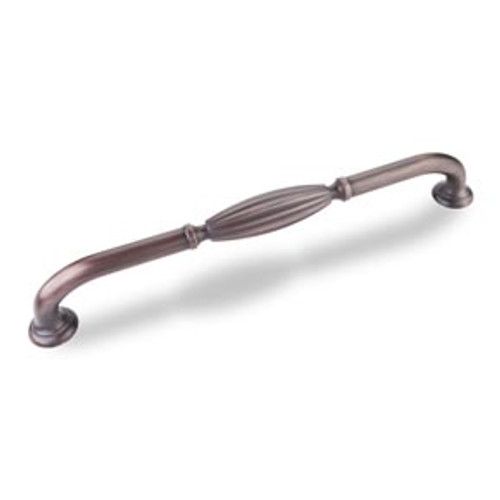 Hardware Resources Z718-12DBAC Glenmore 13-5/16 Inch L Ribbed Appliance Pull Handle - Brushed Oil Rubbed Bronze