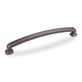 Hardware Resources Belcastel 13-1/4 Inch L Forged Look Flat Bottom Appliance Pull Handle - Distressed Oil Rubbed Bronze - MO6373-12DMAC