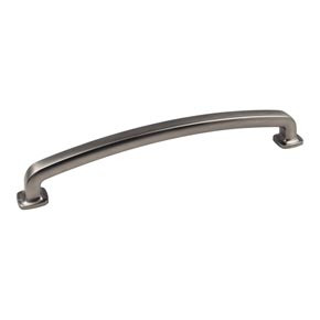 Hardware Resources Belcastel 13-1/4 Inch L Forged Look Flat Bottom Appliance Pull Handle - Brushed Pewter - MO6373-12BNBDL