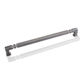 Hardware Resources Tahoe 12-3/4 Inch L Rustic Appliance Pull Handle - Distressed Antique Silver - 602-12SIM