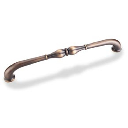 Hardware Resources 818-12ABSB Bella 13-1/8 Inch L Appliance Pull Handle - Antique Brushed Satin Brass