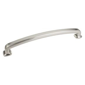 Hardware Resources Belcastel 19-1/4 Inch L Forged Look Flat Bottom Appliance Pull Handle - Satin Nickel - MO6373-18SN