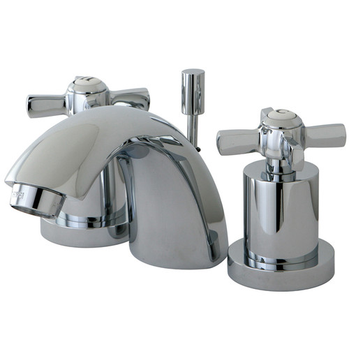 Kingston Brass KS2951ZX Two Handle Mini Widespread Lavatory Faucet - Polished Chrome