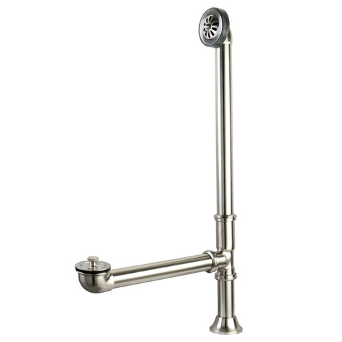 Kingston Brass CC2088 Clawfoot Tub Waste And Overflow Drain - 20 Gauge - Brushed Nickel