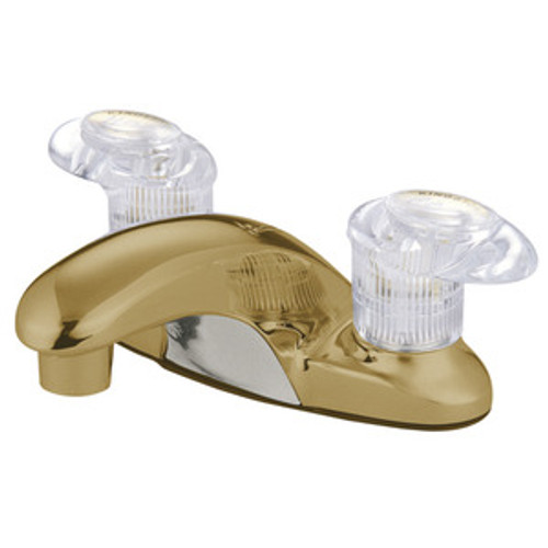 Kingston Brass Two Handle 4" Centerset Lavatory Faucet - Polished Brass KB6152LP