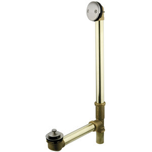 Kingston Brass DLL3188 18" Tub Waste & Overflow With Lift & Turn Drain - Brushed Nickel