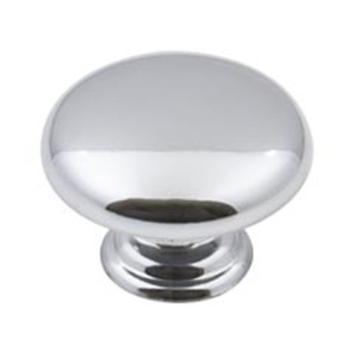 Hardware Resources 3950-PC 1-3/16" Diameter Mushroom Cabinet Knob- Screws Included - Polished Chrome