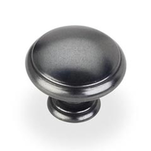 Hardware Resources 3940-DACM 1-3/16" Diameter Mushroom Cabinet Knob - Screws Included - Gun Metal