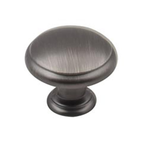 Hardware Resources 3940-BNBDL 1-3/16" Diameter Mushroom Cabinet Knob - Screws Included - Brushed Pewter