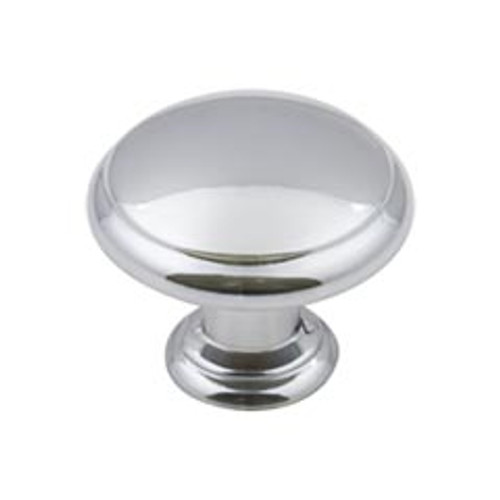 Hardware Resources 3940-PC 1-3/16" Diameter Mushroom Cabinet Knob - Screws Included - Polished Chrome