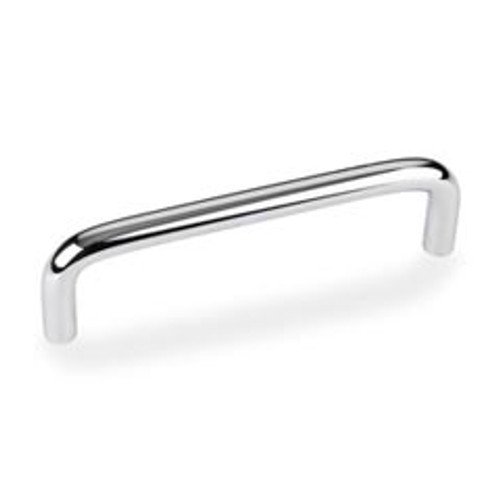 Hardware Resources S271-96PC 4-1/8" Overall Length Steel Wire Cabinet Pull - 96 mm center-to-center Holes - Screws Included - Polished Chrome