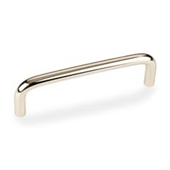 Hardware Resources 4-1/8" Overall Length Steel Wire Cabinet Pull - 96 mm center-to-center Holes - Screws Included - Polished Brass - S271-96PB