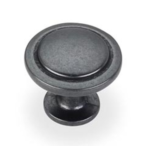 Hardware Resources 3960-DACM 1-1/4" Diameter Cabinet Knob - Screws Included - Gun Metal