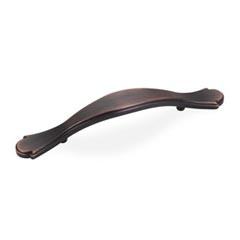 Hardware Resources 5-1/4" Overall Length Cabinet Pull - Screws Included - Brushed Oil Rubbed Bronze - 3108DBAC