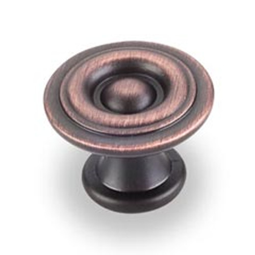 Hardware Resources 575DBAC 1-3/16" Diameter Modern Cabinet Knob - Screws Included - Brushed Oil Rubbed Bronze