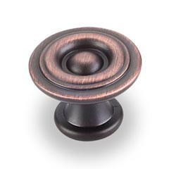 Hardware Resources 1-3/16" Diameter Modern Cabinet Knob - Screws Included - Brushed Oil Rubbed Bronze - 575DBAC