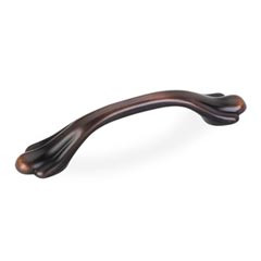 Hardware Resources 4-1/4" Overall Length Cabinet Pull - Screws Included - Brushed Oil Rubbed Bronze - 3208DBAC