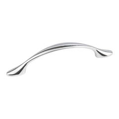 Hardware Resources 5" Overall Length Decorative Cabinet Pull - 96 mm center-to-center Holes - Screws Included - Polished Chrome - 80814-PC