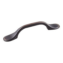Hardware Resources 5" Overall Length Cabinet Pull - Screws Included - Brushed Oil Rubbed Bronze - 254-3DBAC