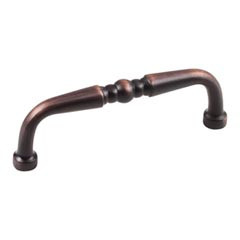 Hardware Resources 3-3/8" Overall Length Turned Cabinet Pull - Screws Included - Brushed Oil Rubbed Bronze - Z259-3DBAC