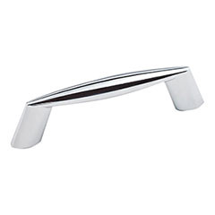 Hardware Resources 3-3/4" Overall Length Cabinet Pull - Screws Included - Polished Chrome - 988-3PC