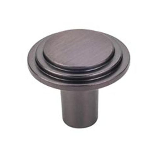 Hardware Resources 331L-DBAC 1-1/4" Diameter Stepped Cabinet Knob - Screws Included - Brushed Oil Rubbed Bronze