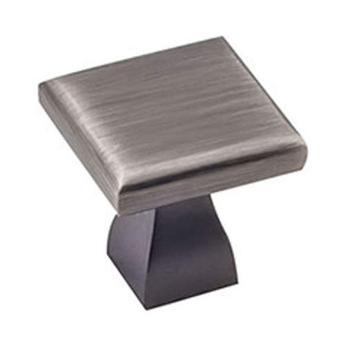 Hardware Resources 449BNBDL 1" Diameter Square Cabinet Knob - Screws Included - Brushed Pewter