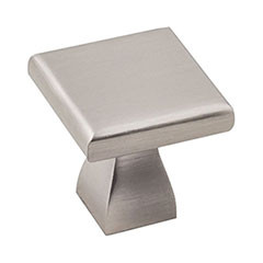 Hardware Resources 1" Diameter Square Cabinet Knob - Screws Included - Satin Nickel - 449SN