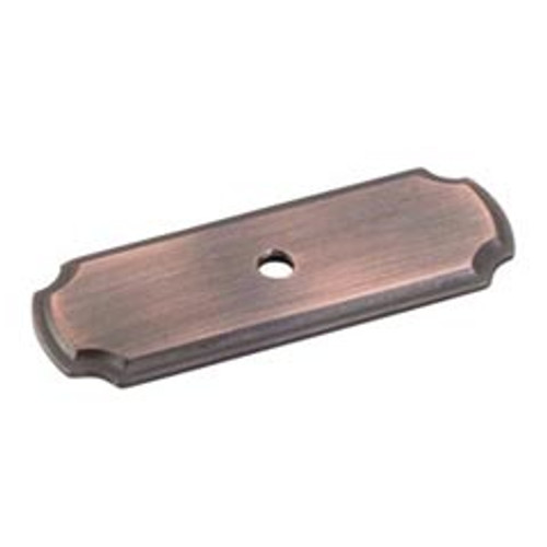 Hardware Resources B812-DBAC 2-13/16" x 1" Cabinet Knob Backplate. Finish: Brushed Oil Rubbed Bronze
