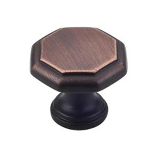 Hardware Resources 424DBAC 1-3/16" Diameter Geometric Cabinet Knob - Screws Included - Brushed Oil Rubbed Bronze