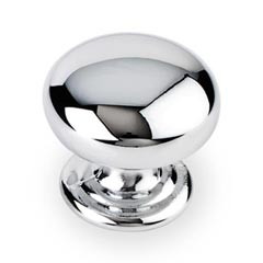 Hardware Resources 1-1/4" Diameter Cabinet Knob - Screws Included - Polished Chrome - 2980PC